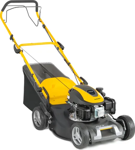 STIGA Combi 48 S Benzin Rasenmäher – 46 cm Schnittbreite - Rasenmäher für Flächen bis 1200 m², mit leistungsstarkem STIGA Motor und zentraler Schnitthöhenverstellung für individuelle Anpassung.