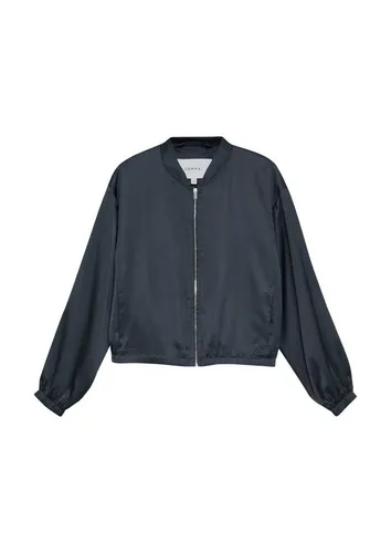 comma Blouson Blau 44 EU - Stilvoll und Bequem - Eleganter Blouson in Blau, gefertigt aus hochwertigem Polyester und Viskose. Ideal für den modischen Auftritt und vielseitig kombinierbar. Perfekt für jeden Anlass.