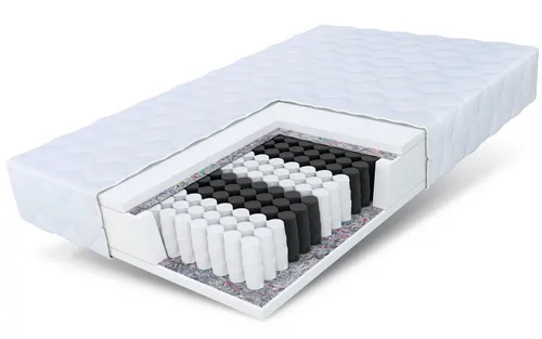 Matratze 90x200 cm METIS - 7 Zonen H3 Kaltschaum-Taschenfederkern - Hochwertige 7-Zonen-Matratze für Erwachsene und Jugendliche, atmungsaktiv und allergikergeeignet. Mit abnehmbarem, antibakteriellem Bezug für optimalen Schlafkomfort.