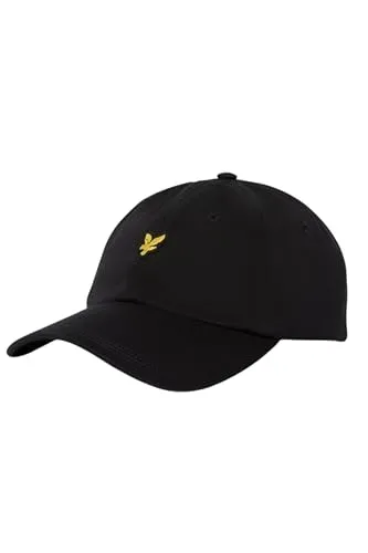 Lyle & Scott Baseball Cap - Schwarze Baseball Cap aus 100% Baumwolle mit verstellbarem Riemen, ideal für lässige Outfits und optimalen Tragekomfort.