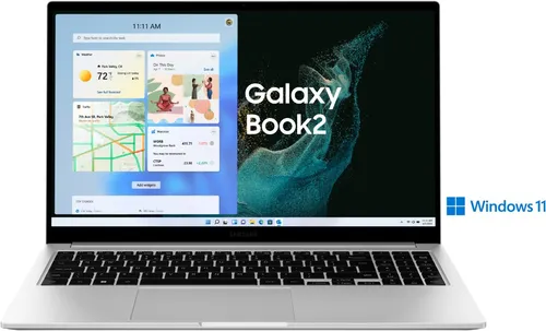 Samsung NP750X Galaxy Book2 15" i5 Gen 12 - Leistungsstarkes Windows Notebook - Laptops mit 8GB RAM und 256GB SSD für flüssiges Multitasking und schnelles Arbeiten.