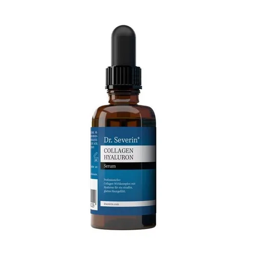 Dr. Severin® Collagen Hyaluron Serum - Anti-Falten-Boost für alle Hauttypen - Kollagen-Präparate mit maritimem Collagen und Hyaluron für straffere Haut. Ideal für Tages- und Nachtpflege, unterstützt empfindliche und reife Haut.