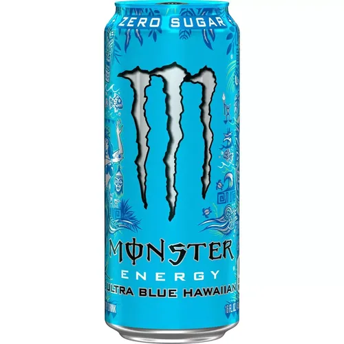 Monster Energy Ultra Blue Hawaiian Energy Drink 12 Dosen 473 ml – Zero Sugar –inkl. Haus der Biere Berlin Bierdeckel