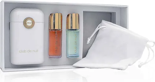 Armaf Club De Nuit Reiseset für Damen - Parfum & Duftöl - Parfüm-Geschenkset mit 12 ml Parfum und 12 ml Duftöl, ideal für Reisen oder als Handtaschenbegleiter. Erleben Sie den verführerischen Duft von Früchten und Blüten, der Ihre feminine Präsenz unterstreicht.