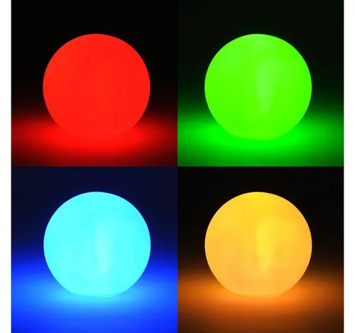 Levandeo® Nachttischlampe, LED Kugel 8cm Lampe Leuchtkugel Farbwechsel Stimmungskugel