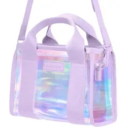 Case-Mate Micro Tote Bag - Wasserdichte Umhängetasche (Soap Bubble) - Violett - Stylische und kompakte Case-Mate Micro Tote Bag, perfekt für Alltag und Reisen. Ihr wasserabweisendes Design schützt Ihre Essentials, während der schillernde Holo-Effekt ein modernes Statement setzt.