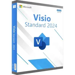 Microsoft Visio Standard 2024 - Office-Software für beeindruckende Diagramme, intuitive Benutzeroberfläche und zahlreiche Vorlagen zur schnellen Erstellung professioneller Grafiken.