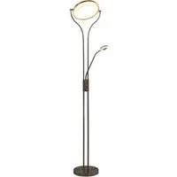 vidaXL Stehlampe 18 W Silbern 180 cm Dimmbar - Stehleuchten mit modernem Design, dimmbar und energieeffizient. Ideal als Deckenfluter und Leselampe für eine entspannende Atmosphäre.