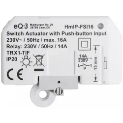 Homematic IP Smart Home Schaltaktor - 16 A Unterputz, steuert Geräte über App, Alexa und Google Assistant, ideal zum Energie sparen