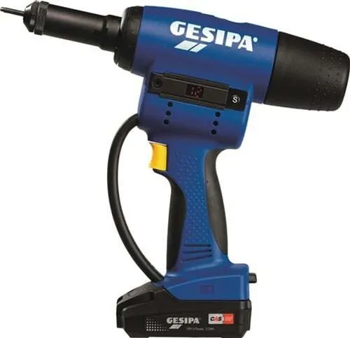 Gesipa FireBird Pro Akku-Blindnietmuttern-Setzgerät - Akku-Blindnietgeräte mit 15.000 N Setzkraft, ideal für schnelles und präzises Setzen von Blindnietmuttern bis M8 Stahl. Robustes Design für langlebigen Einsatz.