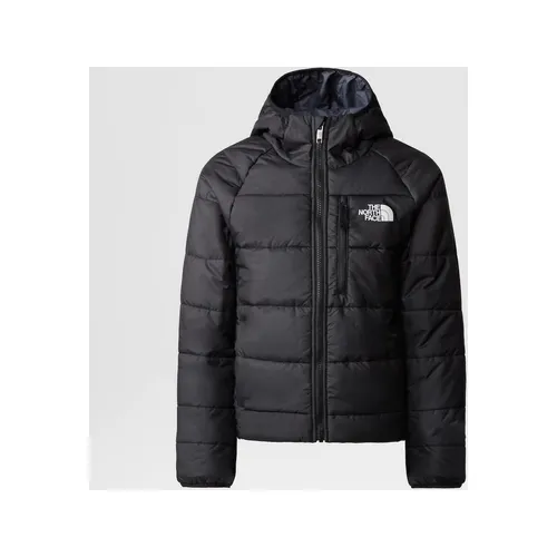 The North Face Girls Reversible Perrito Jacket tnf black (JK3) S - Outdoor Freizeitjacke für Kinder, wendbar und mit Heatseeker Eco-Isolierung für Wärme und Komfort, auch bei nassem Wetter.