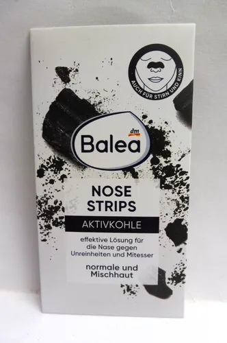 Balea Nose Stripes mit Aktivkohle für die Nase, 3 Stück gegen Unreinheiten