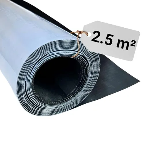 HSS EPDM Dachfolie Selbstklebend – 2.5m² KSK Dachbahn für Gartenhaus & Carport – UV Beständig & Wasserdicht - Robuste EPDM Dachfolie für langlebige Dacheindeckungen. Selbstklebend, einfach zu verarbeiten und wetterfest – ideal für Gartenhäuser und Carports.