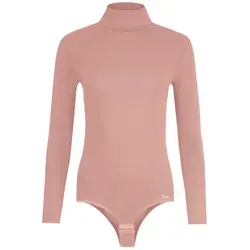 Evoni Body Langarmbody Hochkragen rosa S(36) - Stylischer Langarmbody in Rosa mit Hochkragen. Hergestellt aus weicher, hautfreundlicher Baumwolle für hohen Tragekomfort. Ideal für Sport und Freizeit.