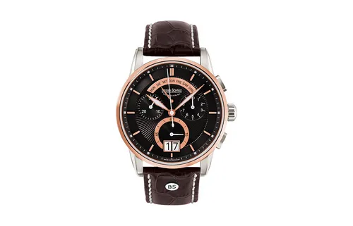 Bruno Söhnle Glashütte GRANDIOSO Herrenuhr 17-63117-745 - Armbanduhr für Herren mit elegantem Chronographen, Saphirglas und 100 m Wasserbeständigkeit – perfekt für stilbewusste Männer.