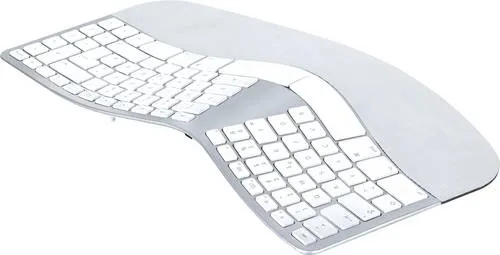 Matias Sculpted Ergonomic Keyboard Mac QWERTZ deutsch - Ergonomische Tastatur für Mac mit verbesserter Handballenauflage aus Naturkautschuk und beeindruckender Batterielebensdauer von 3 Jahren. Ideal für komfortables und langanhaltendes Tippen.