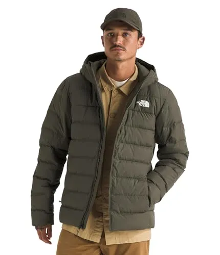 THE NORTH FACE Aconcagua 3 Hoodie Sweatshirt Herren - Wasserdichte Jacke aus recycelten Materialien, ideal für kalte und nasse Wetterbedingungen, Größe XXL in New Taupe Green.