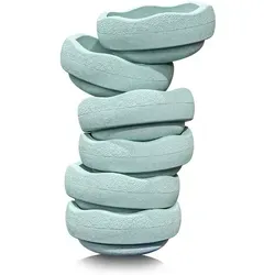Stapelstein Balancetrainer mint, 6-tlg. für drinnen und draußen - Motorikspielzeug, fördert Balance und Koordination, UV-beständig und wasserfest – ideal für kreative Spielstunden.