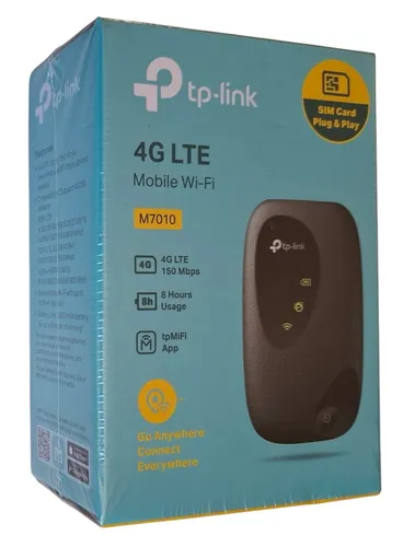 TP-LINK M7010 - Mobiler WLAN Router, schwarz, bis zu 8 Stunden Laufzeit und 300 MBit/s WLAN-Übertragungsrate