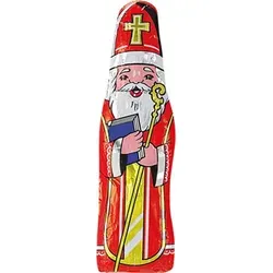 Storz Nikolaus 80 Stück (1000g) - Relief-Nikolaus aus Edelvollmilch-Schokolade, perfekt für die Weihnachtszeit und zum Verschenken