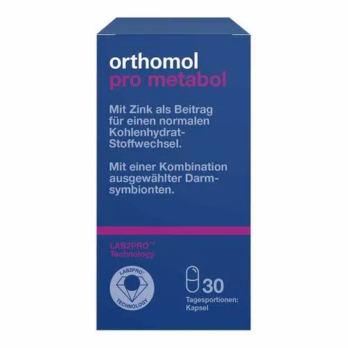 Orthomol Pro metabol 30 St - Rezeptfreie Kapseln für eine optimale Zinkversorgung, unterstützt den Stoffwechsel und das Wohlbefinden