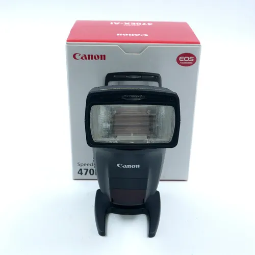 CANON Speedlite 470EX-AI Blitz für Canon Kameras - Der CANON Speedlite 470EX-AI Blitz bietet E-TTL Unterstützung und ein neigbares Design für kreative Lichtgestaltung. Ideal für Fotografen, die Wert auf Flexibilität legen.