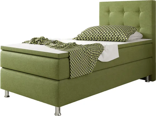 Inter Handels Boxspringbett Köln 90x200 Webstoff Grün
