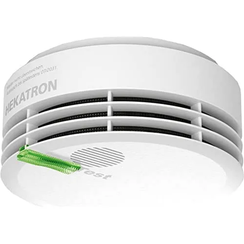 Hekatron Genius Plus Rauchmelder – 10 Jahre zuverlässiger Schutz - Rauchmelder mit 10 Jahren Batterie, made in Germany. Ideal für sicheres Wohnen mit mehrfarbigen LEDs und einfacher Montage.