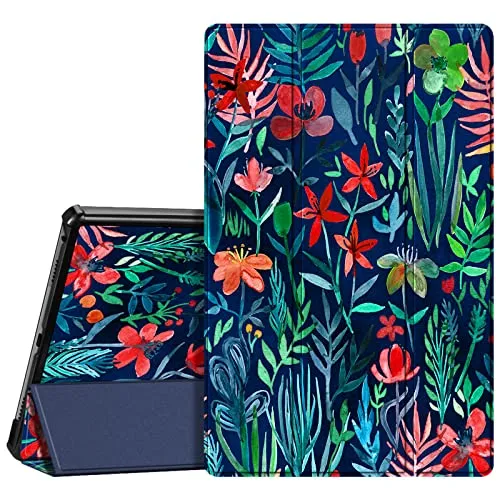 Fintie Hülle für 10.6 Zoll Lenovo Tab M10 Plus 3rd Gen Tablet 2022 (Nicht für 10.1 Zoll Lenovo Tab M10), Ultradünne Schutzhülle mit Auto Schlaf/Wach, Dschungelnacht