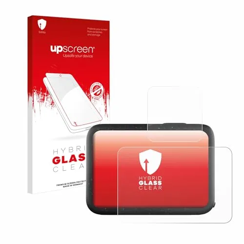 upscreen Schutzglas für GoPro Hero 12 Black Schutzfolie, Glas-Folie [Klar, 9H Panzerschutz, Anti-Fingerprint]