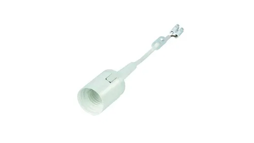 Oprawka oświetleniowa E27 budowlana remontowa z przewodem 15cm biała 13057