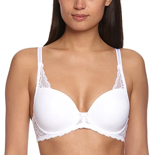 Triumph Damen Halbschalen BH Amourette Spotlight WHP, Weiß, Gr. 80D (Herstellergröße: 36D)