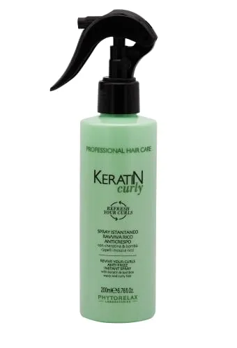  Keratin Curly Spray gegen splissiges Haar für welliges und lockiges Haar 200 ml