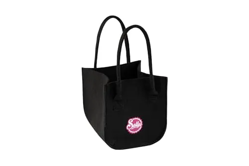 Sallys Filz Einkauftasche Shopper mit Henkel - Tragetasche (25 x 25 x 25 cm)