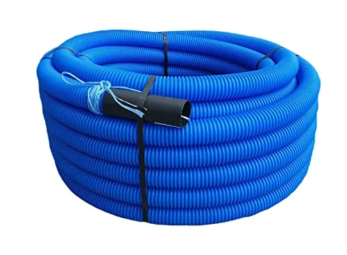 Wellrohr 50mm x 50m für Erdverlegung - Hochwertiges Leerrohr für Kabelschutz im Erdreich, flexibel und druckfest bis 450N. Ideal für sichere Verlegung bei Temperaturen von -20 bis +60°C.