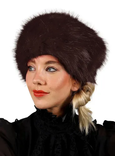 thetru Kostüm Schapka Fellmütze - Fasching Karneval Halloween - Stylische Fellmütze für Fasching, Karneval und Halloween. Sie bietet nicht nur Wärme, sondern auch einen modischen Akzent durch glänzendes Kunstfell. Ideal für jeden Anlass, mit elastischem Band für perfekten Sitz.