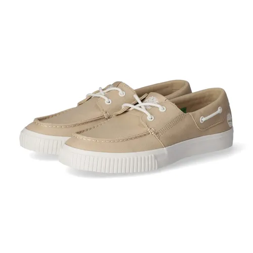 Sneaker TIMBERLAND "MYLO BAY LOW LACE UP SNEAKER", Gr. 43 (9), beige (lt bei texti), Textil, sportlich, Schuhe