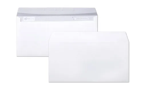 CLAIREFONTAINE Briefumschlag Clairefontaine Umschl Haftkl 110x220 DL 90g Pck 25