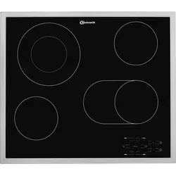 BAUKNECHT CTAR 9642 IN Glaskeramikkochfeld - Autarkes 4-Platten Kochfeld mit Touch-Bedienung und Restwärmeanzeige, ideal für moderne Küchen. Höchste Effizienz bei 1000 Watt Leistung.