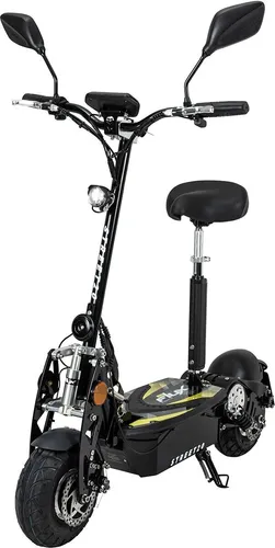 eFlux E-Scooter Street 20 - Klappbarer Elektro Roller mit Straßenzulassung - Motorroller mit 500 W Antrieb, 30 km Reichweite und höhenverstellbarem Sitz für optimalen Komfort – ideal für urbane Strecken und einfach zu transportieren.