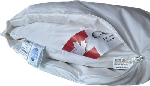 Bach's Betten Welt Meisterstück Vario Canada Daunenkissen 40x80 cm - Individuell anpassbares Daunenkissen mit Reißverschluss für optimalen Schlafkomfort. Geprüfte Qualität und hohe Selbstreinigungskraft sorgen für eine angenehme Nachtruhe.