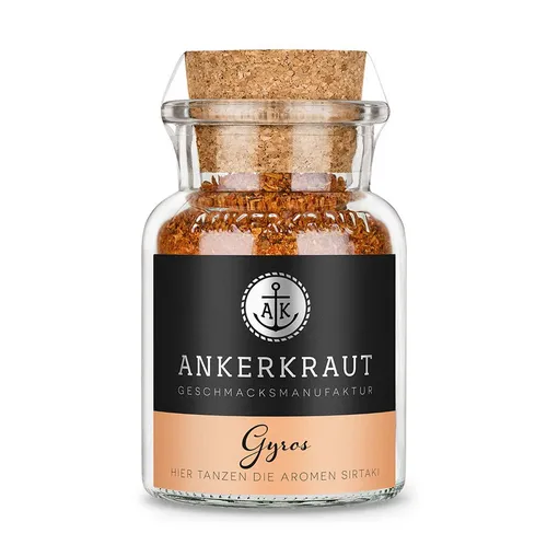 Ankerkraut Gyros Gewürzmischung - Kräuter-Gewürzmischung für würziges Gyros, perfekt für Grill und Pfanne, ohne Geschmacksverstärker – für mediterranen Genuss!