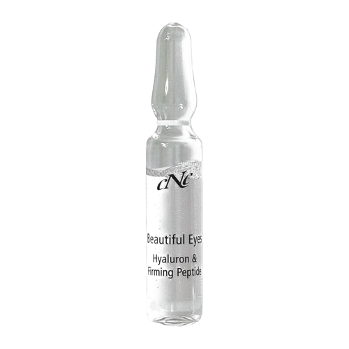 CNC Cosmetic Beautiful Eyes Hyaluron & Firming Peptide, 10x2ml - Intensive Pflege für die Augenpartie mit CNC Cosmetic Beautiful Eyes. Diese Ampulle kombiniert Hyaluronsäure und straffende Peptide für ein frisches, jugendliches Aussehen. Ideal für alle Hauttypen, die gezielte Pflege benötigen.