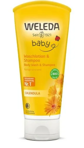 Weleda Calendula Waschlotion & Shampoo, 200ml ,PZN 02084691