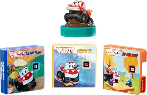 Little Tikes Mighty Truck Collection für Story Dream Machine - 3 Geschichten & 1 Charakter, Hörspielbücher mit Audio-Charakter, für Jungen und Mädchen ab 3 Jahren