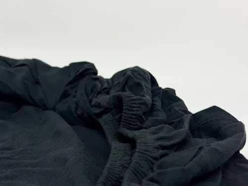 Jacobson Basic Spannbettlaken Boxspringbett Überlänge Baumwolle Schwarz