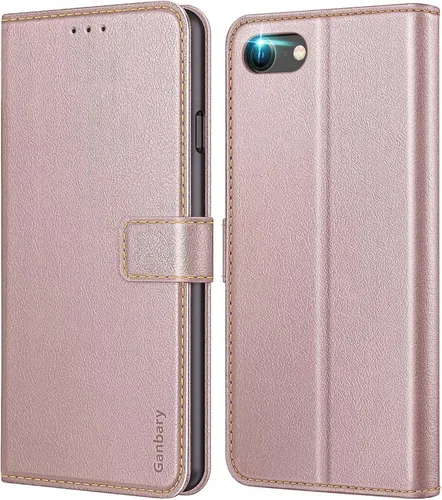 Leder Handyhülle für iPhone SE 2022/2020 & 7/8 - Roségold Flip Case - Elegante Handyhülle im Roségold-Look für iPhone SE 2022/2020 & 7/8. Schützt Ihr Smartphone stilvoll und bietet einfachen Zugriff auf alle Funktionen. Ideal für den täglichen Gebrauch.