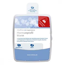 HORMONE Mann Speicheltest - 1 Stück - Praktischer Speicheltest zur Analyse von Hormonen, einfach in der Anwendung und ideal für den persönlichen Einsatz zu Hause.