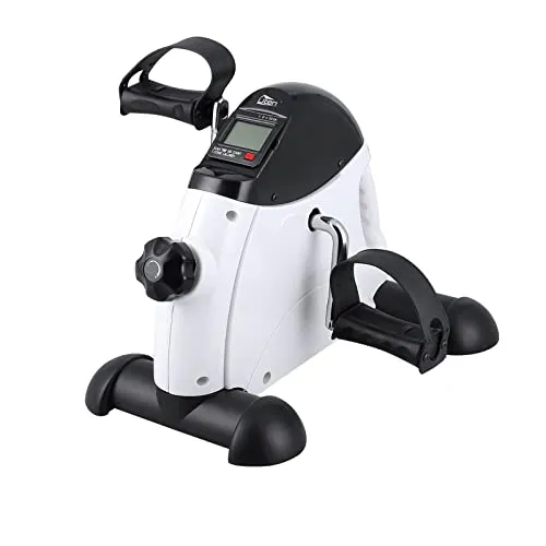 Uten Mini Heimtrainer - Elektrischer Arm- und Beintrainer für Senioren - Fahrradergometer für Zuhause, ideal für Reha-Maßnahmen mit einstellbarem Widerstand und rutschfester Matte. Perfekt für bequemes Training während des Lesens!