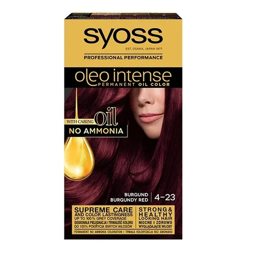Syoss Oleo Intense Permanent-Haarfarbe mit Öl Farbton 4-23 Burgundy Red 1 St.